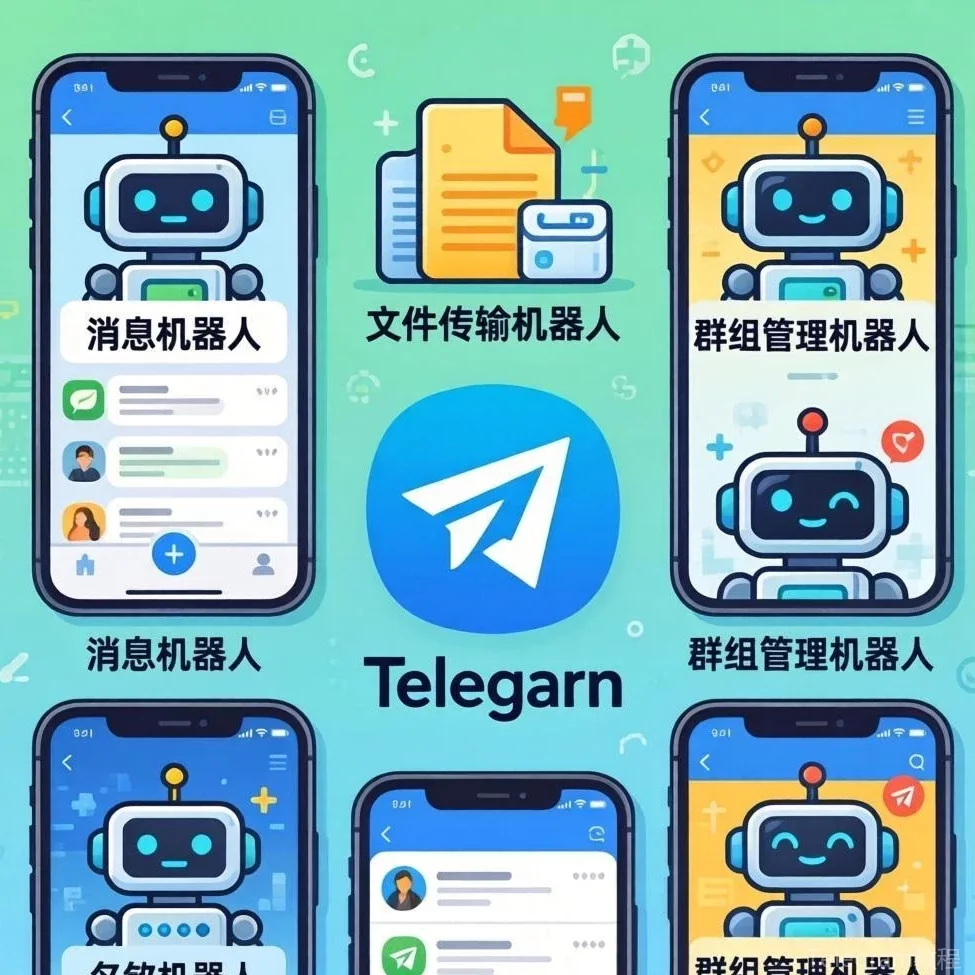 Telegram进阶玩法教程配图 - Telegram自动化进阶：多机器人协作方案