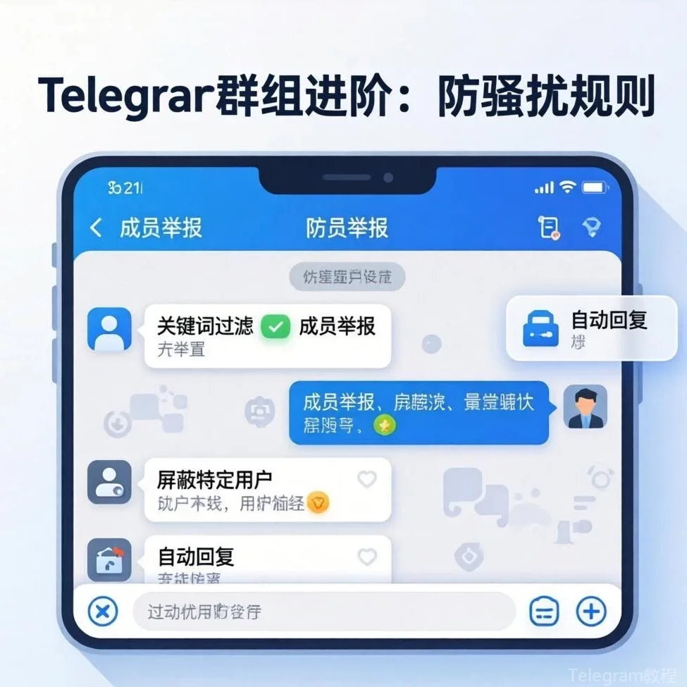 Telegram进阶玩法教程配图 - Telegram团队协作进阶：频道+群组+机器人