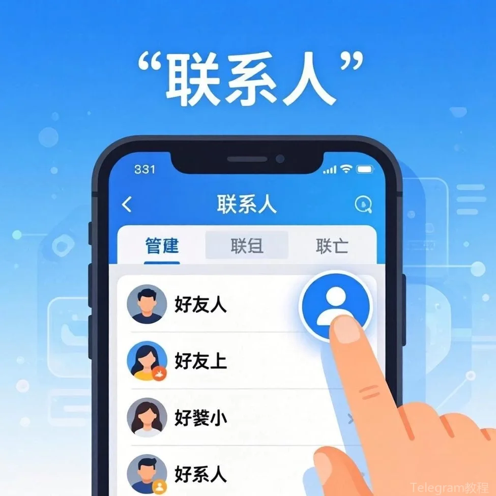 Telegram基础用法教程配图 - Telegram联系人管理:添加、分组与查找