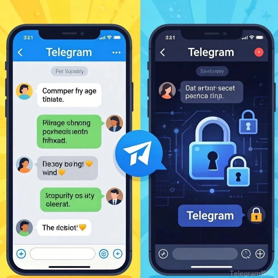 Telegram加密隐私教程配图 - Telegram私密聊天设置：开启与使用指南